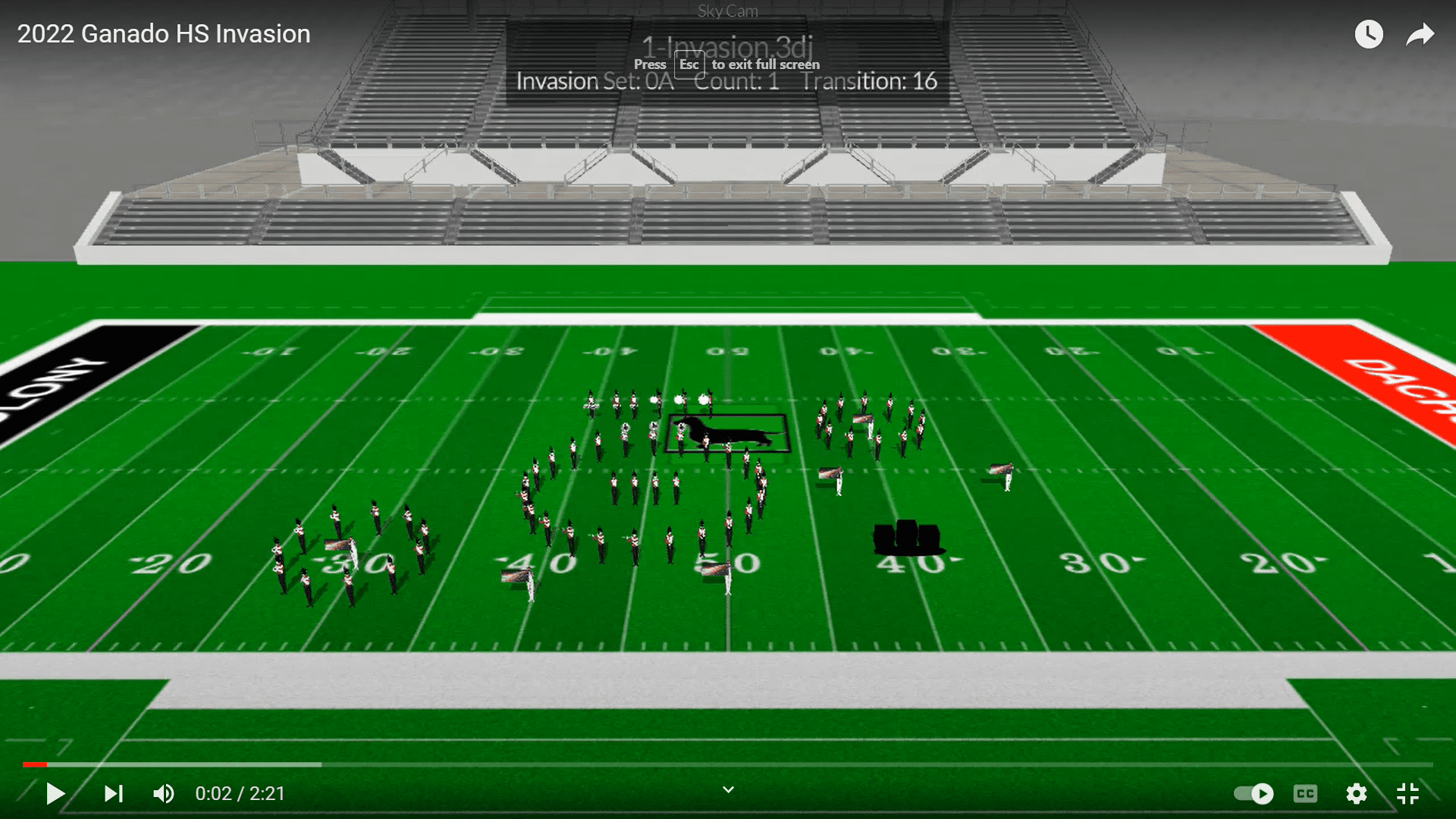 2022 Ganado High School Gulf Coast Drill Design